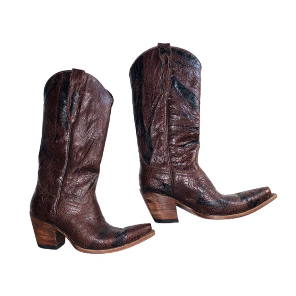 Lucchese Snip Toe Cowboy Boots Size 7.5 Western - Picture 12 of 15